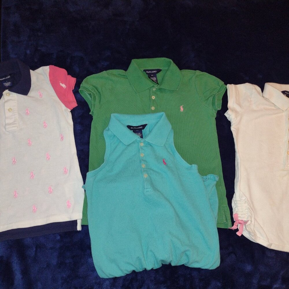SOLD!!! Ralph Lauren Girls Polo Shirt Bundle!!!